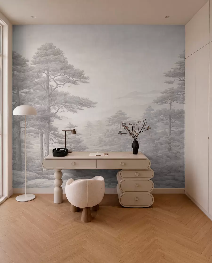 wall murals Vintage forest w05524