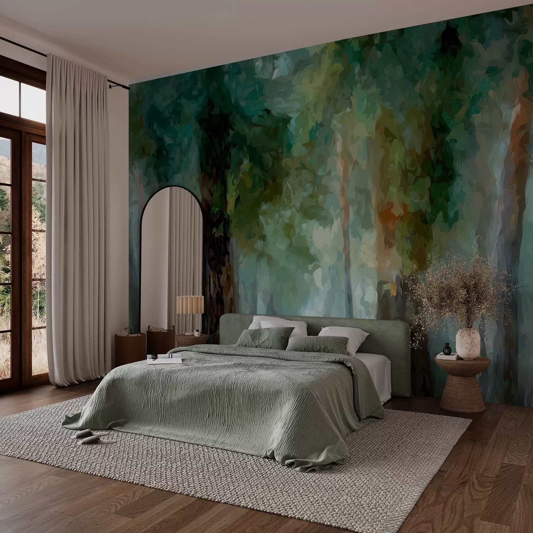 wall murals Deciduous forest w05508