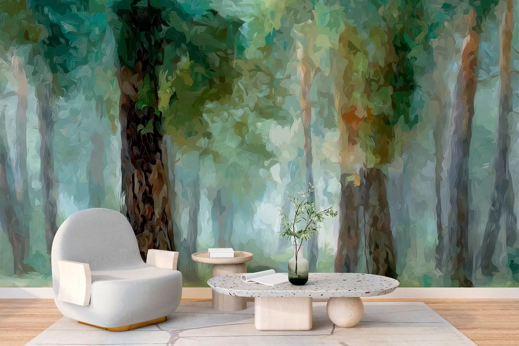wall murals Deciduous forest w05508