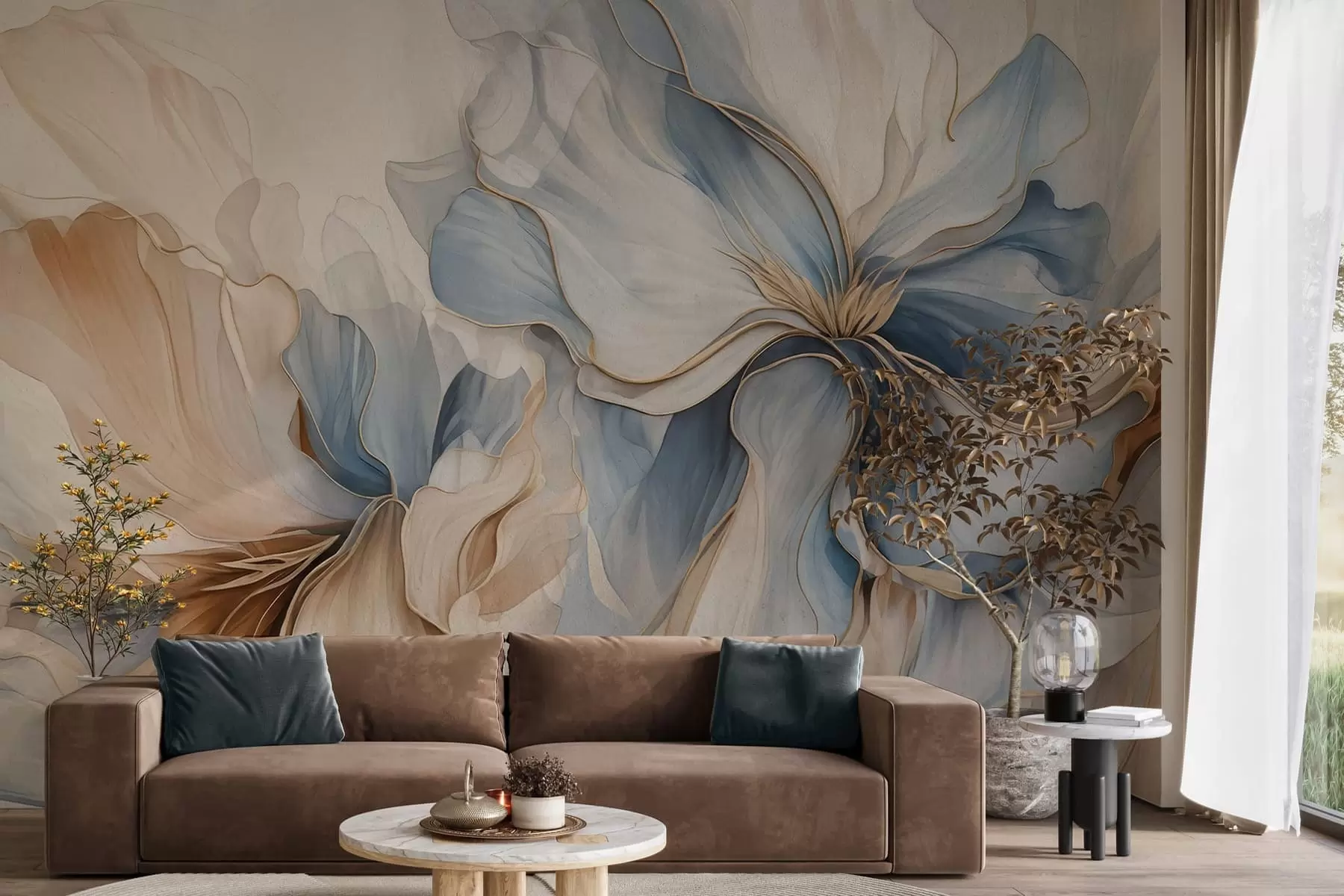 wall murals Petals of light w05578