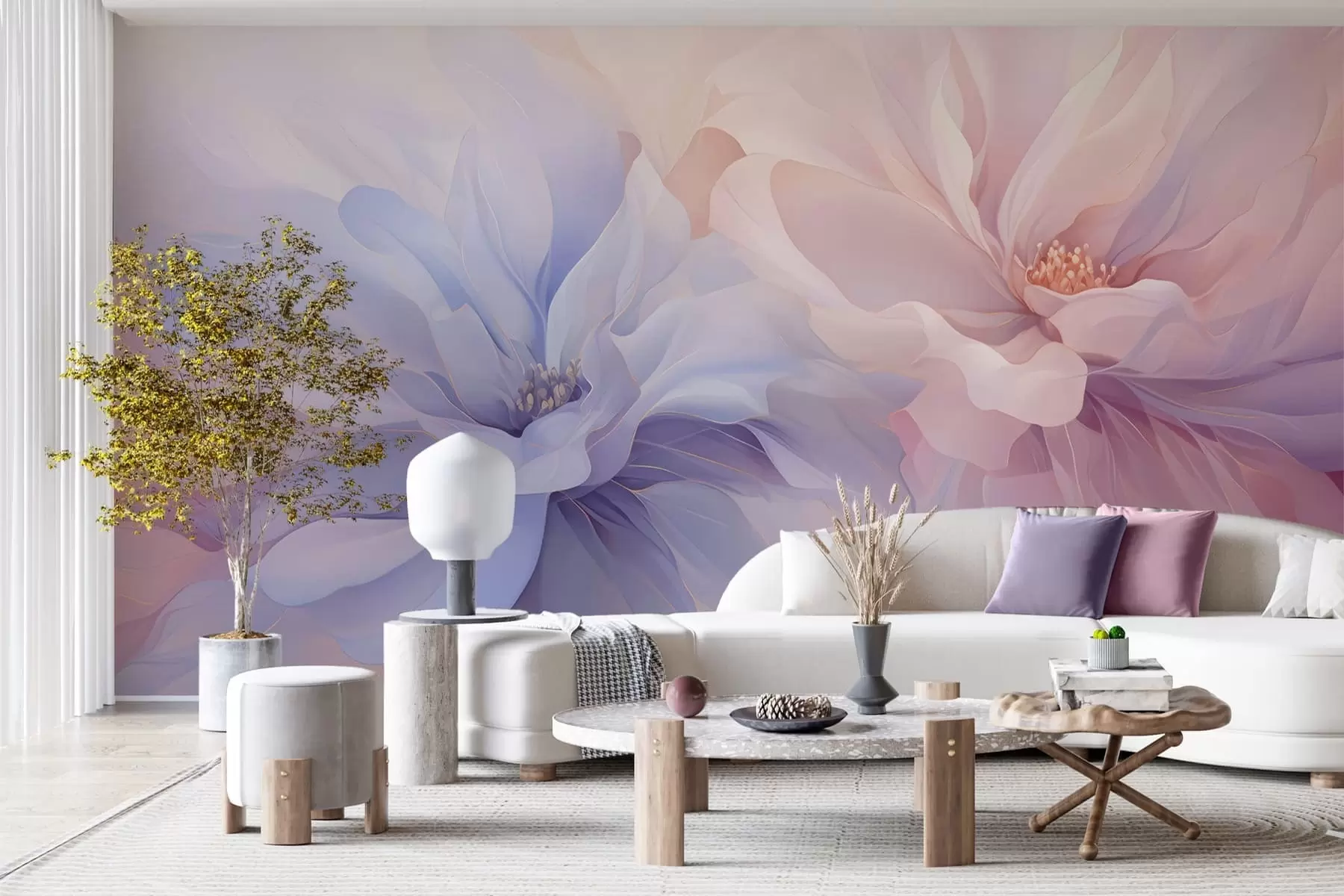 wall murals Airy Petals w05580