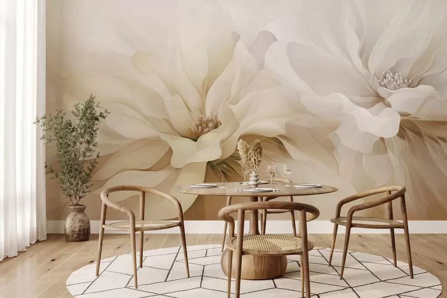 wall murals Airy Petals w05580v1
