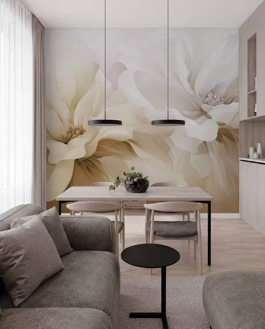 wall murals Airy Petals w05580v1