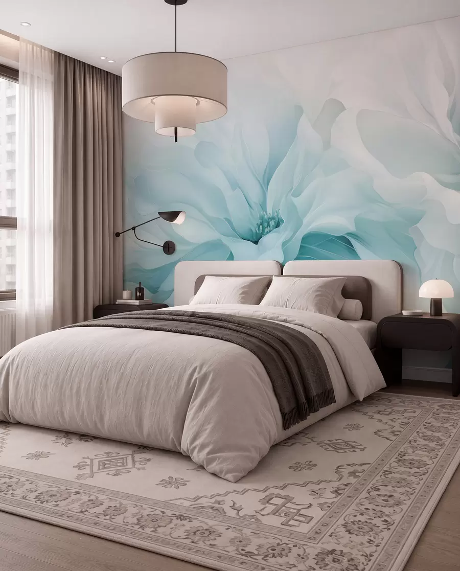 wall murals Airy Petals w05580v2