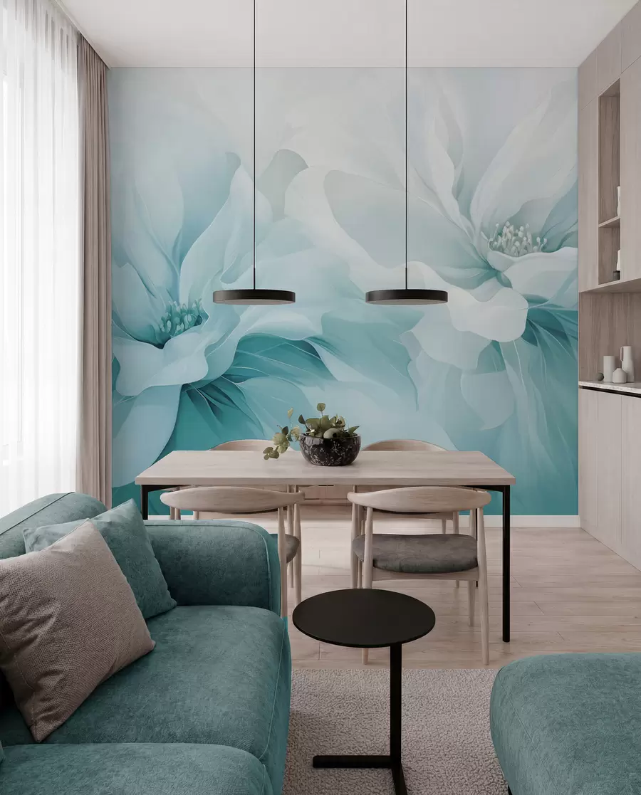 wall murals Airy Petals w05580v2