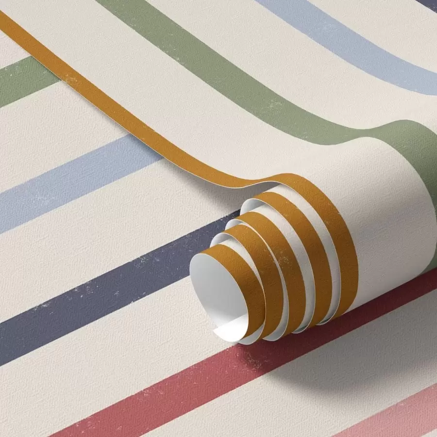 wall murals Bright multicolor stripes on light background a01184