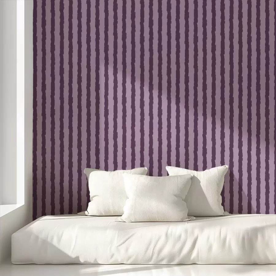 wall murals Purple vertical brush strokes on lilac background a01191v3