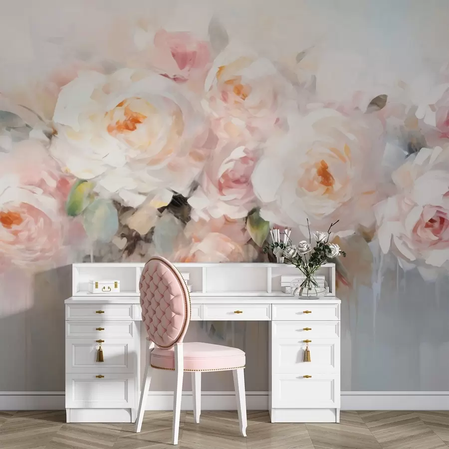 wall murals Classic flowers, roses w05614