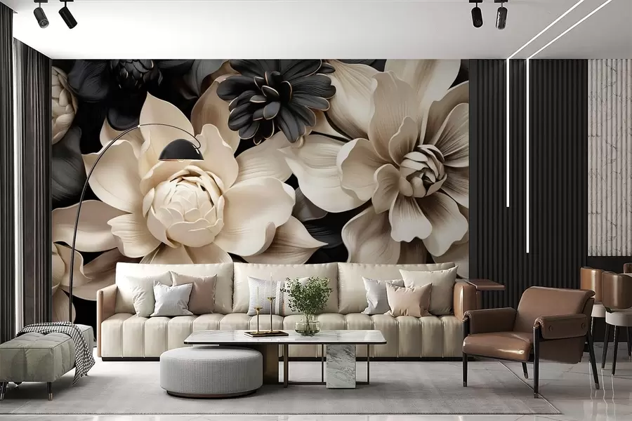 wall murals Fantasy flowers w05618