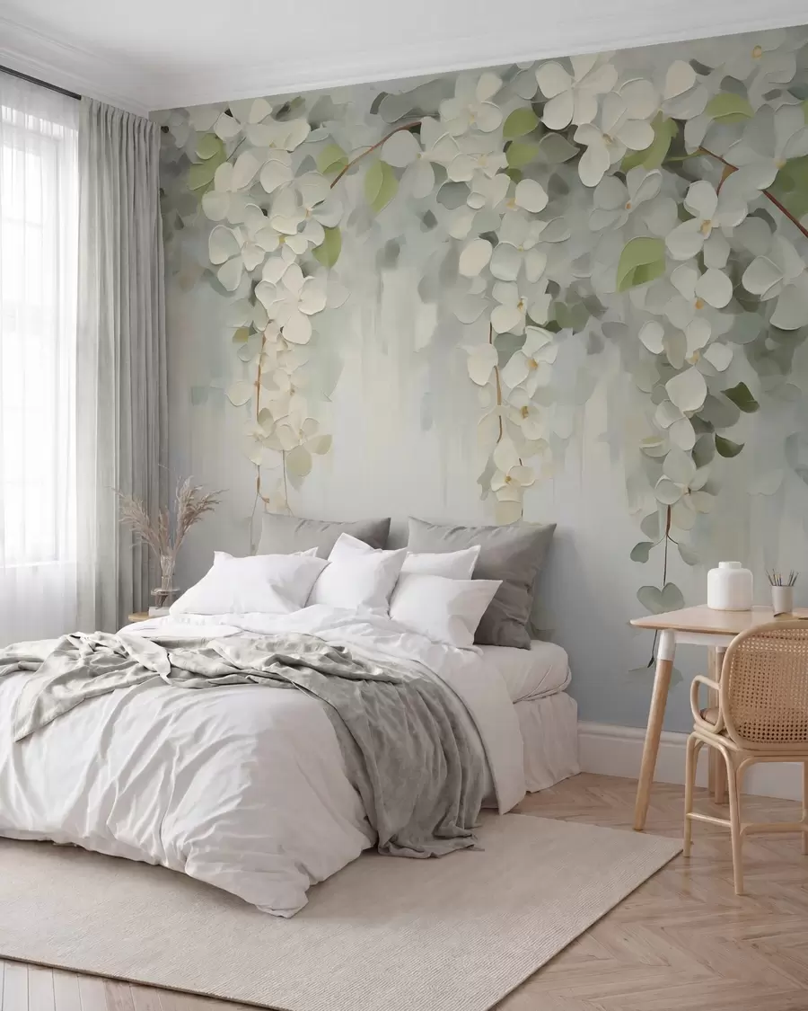 wall murals Abstract hanging flowers imitation painting w05641