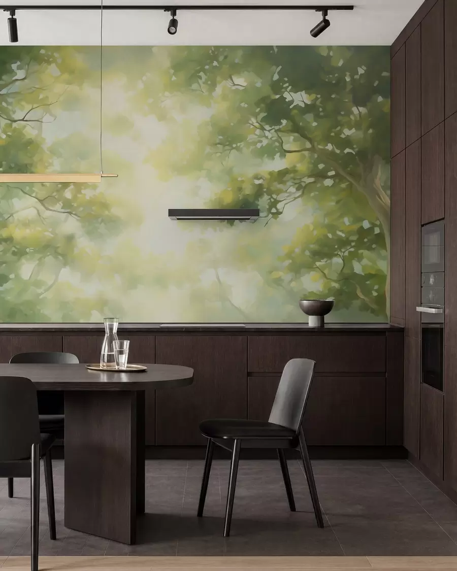 wall murals Abstract tree branches imitation painting w05588