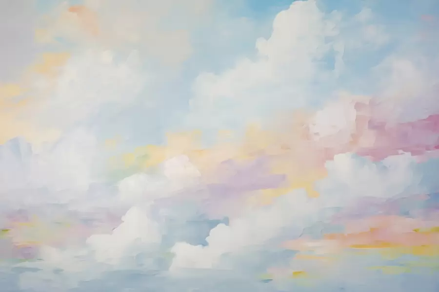 wall murals Abstract sky imitation of painting w05637