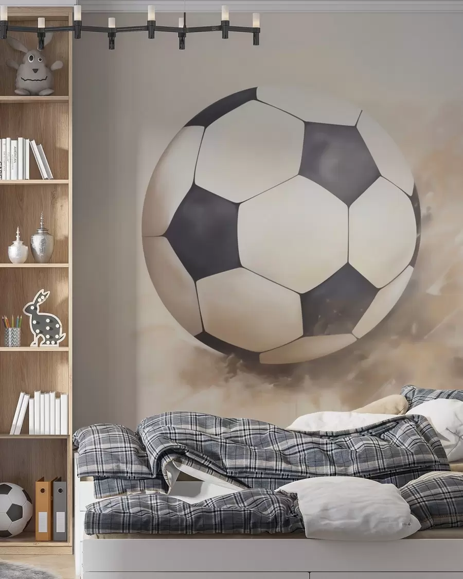 wall murals Football in Motion w05640