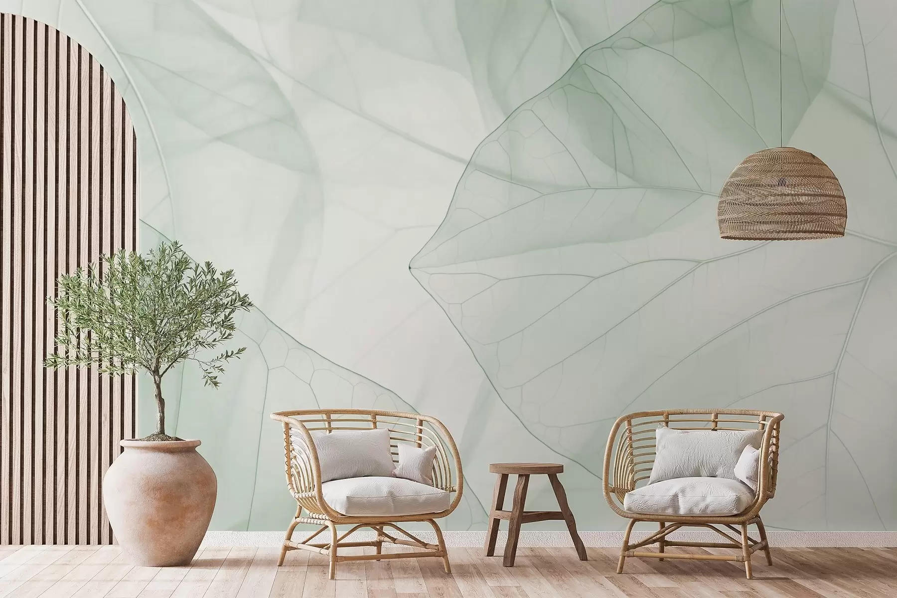 wall murals Abstract leaf veins w05474