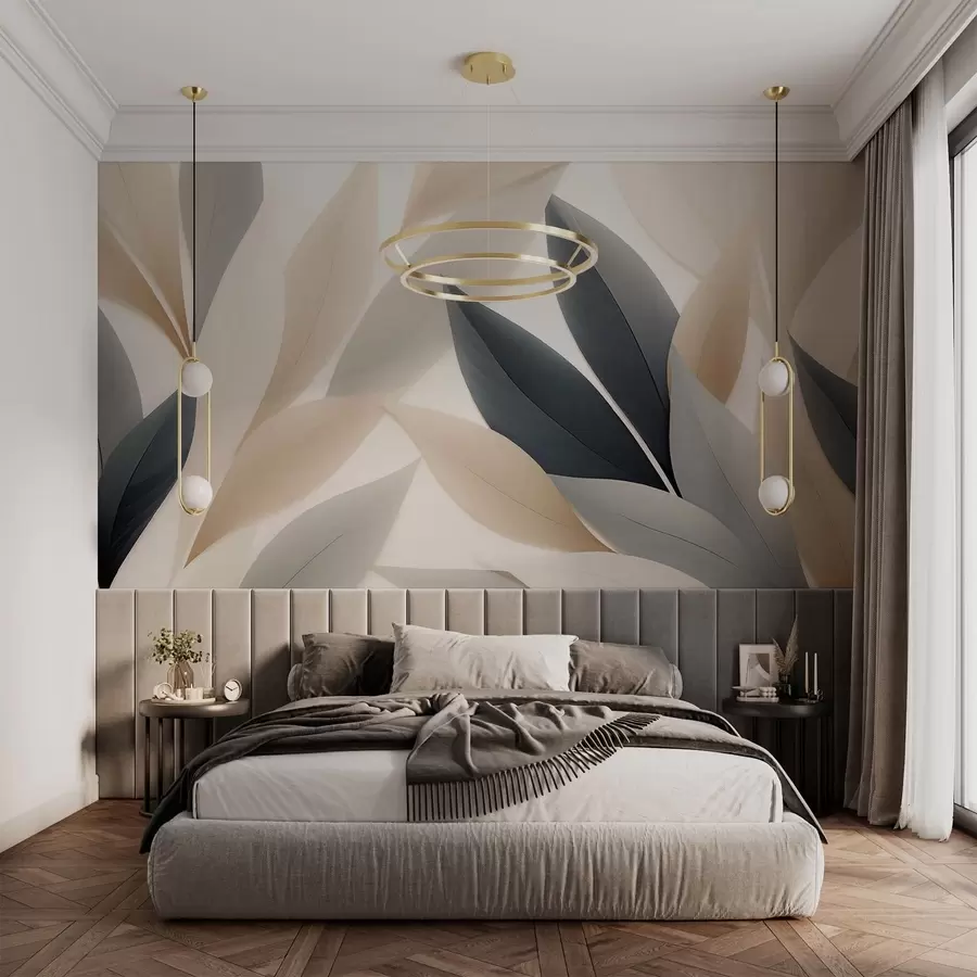 wall murals Pointed leaves w05203
