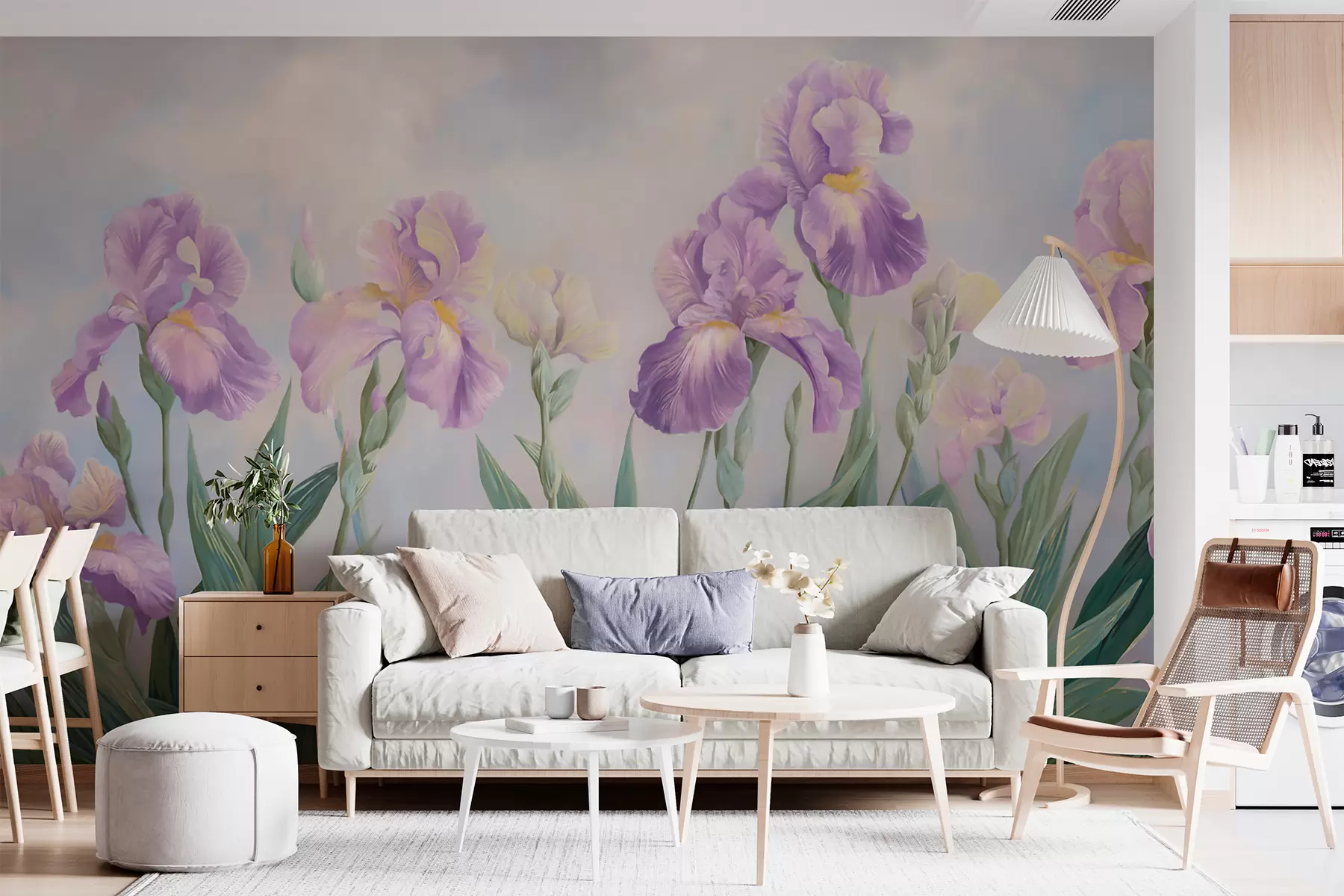 wall murals Classic flowers w05646