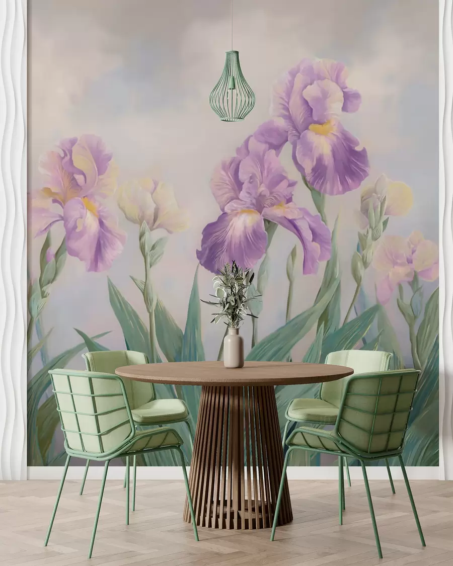 wall murals Classic flowers w05646