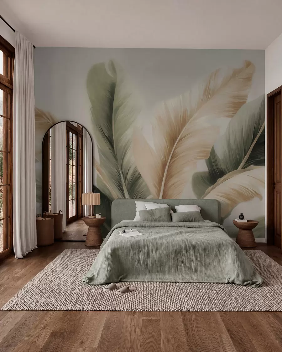 wall murals Banana leaves w05648