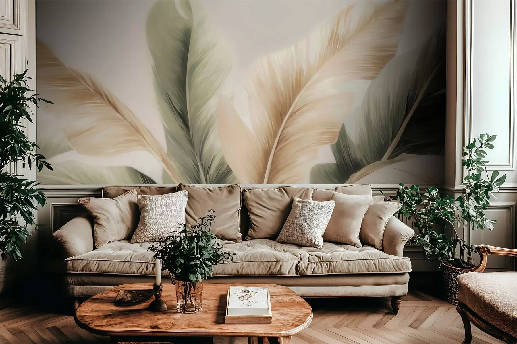wall murals Banana leaves w05648