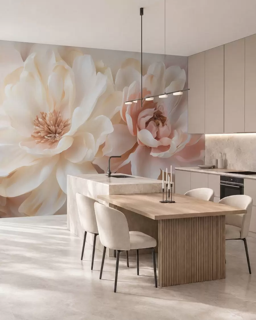 wall murals Large flowers w05633