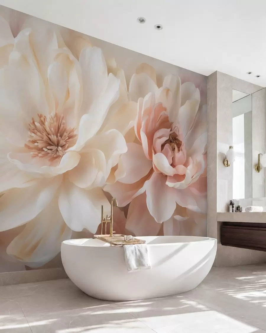 wall murals Large flowers w05633