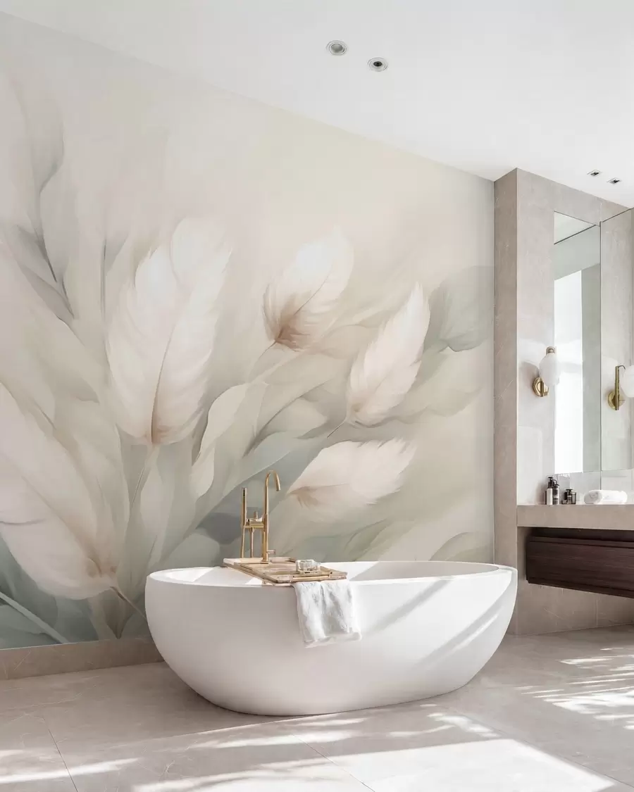 wall murals Abstract feathers w05662