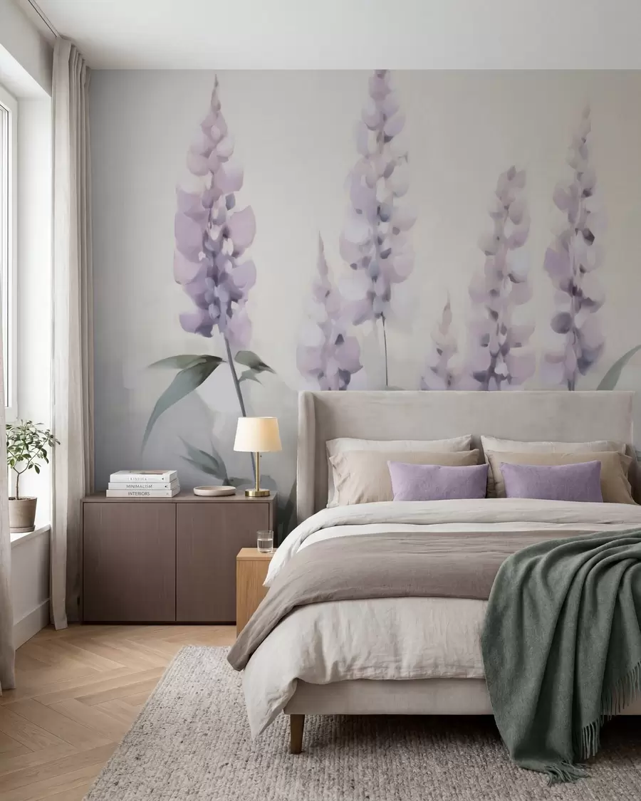 wall murals Abstract flowers imitation of painting w05661