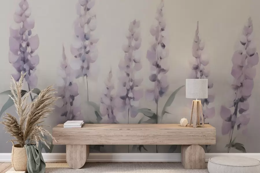 wall murals Abstract flowers imitation of painting w05661