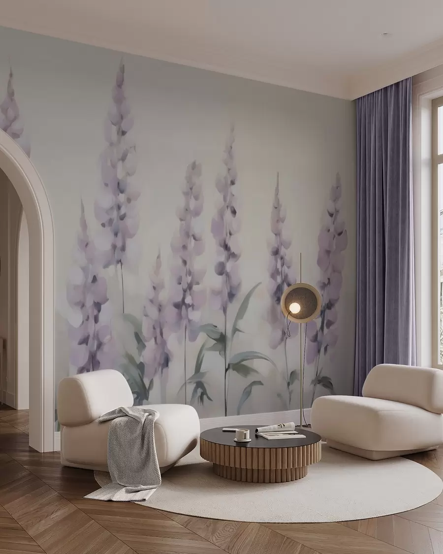 wall murals Abstract flowers imitation of painting w05661