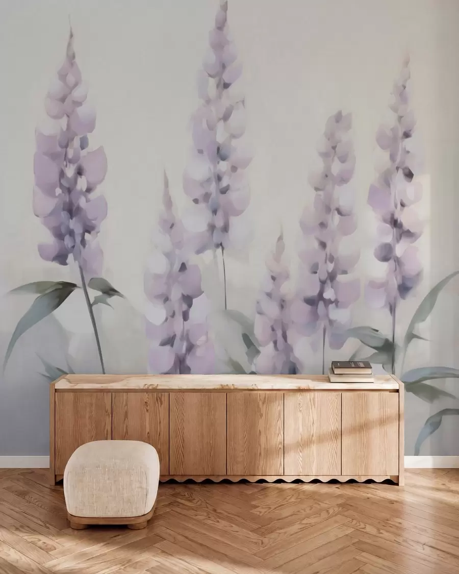 wall murals Abstract flowers imitation of painting w05661