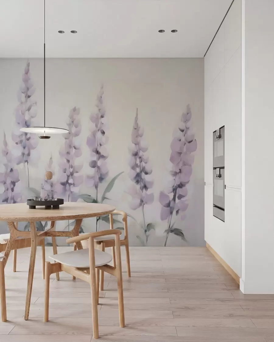 wall murals Abstract flowers imitation of painting w05661