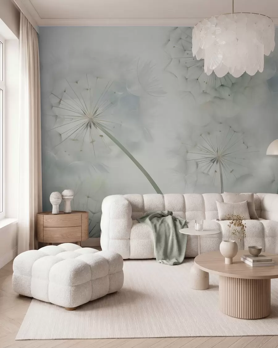 wall murals Abstract dandelions imitation of painting w05664