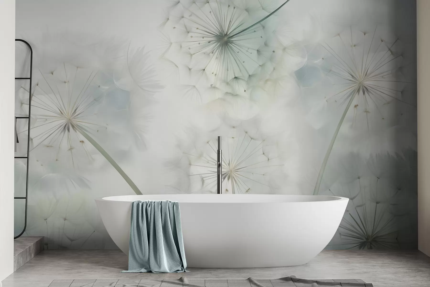 wall murals Abstract dandelions imitation of painting w05664