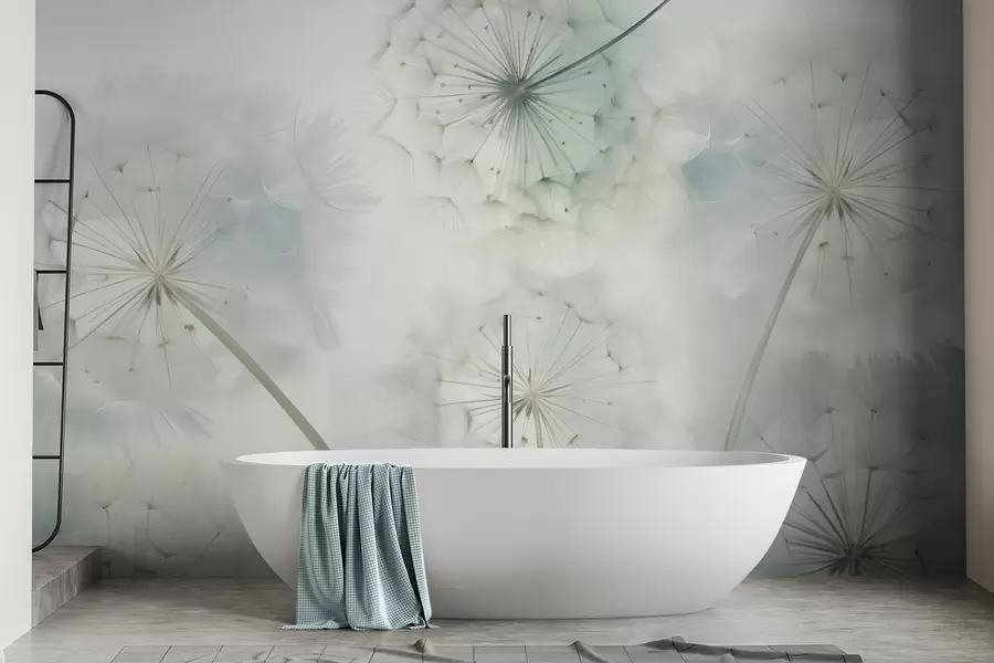 wall murals Abstract dandelions imitation of painting w05664