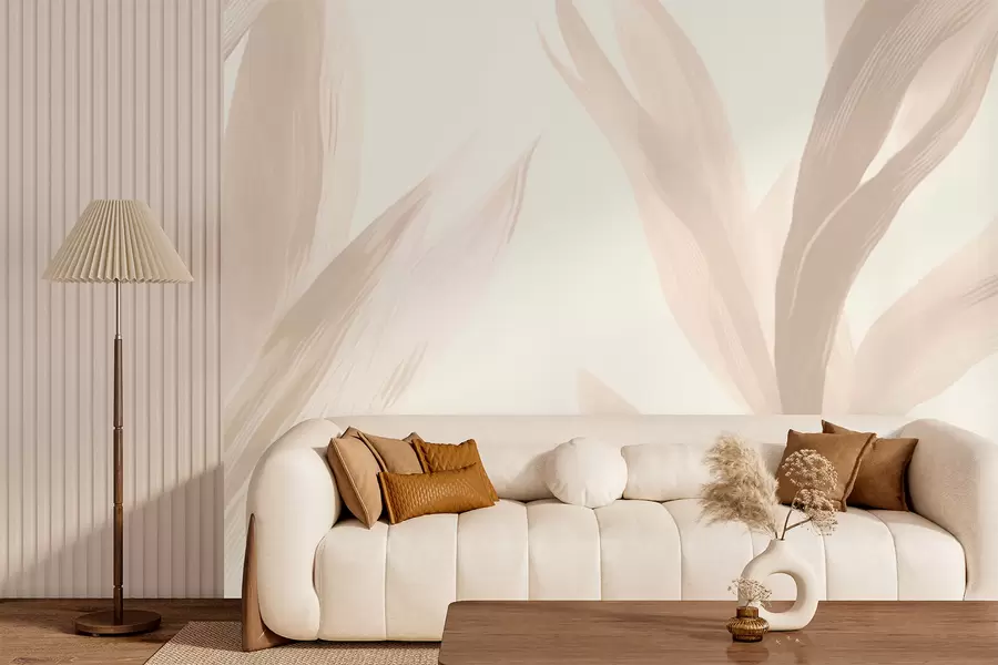 wall murals Pointed leaves w05680