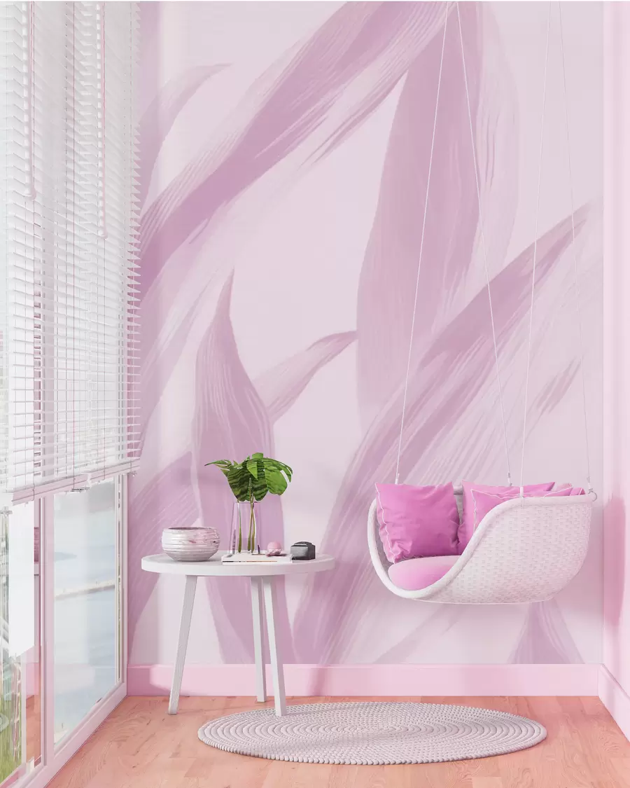 wall murals Pointed leaves w05680v3