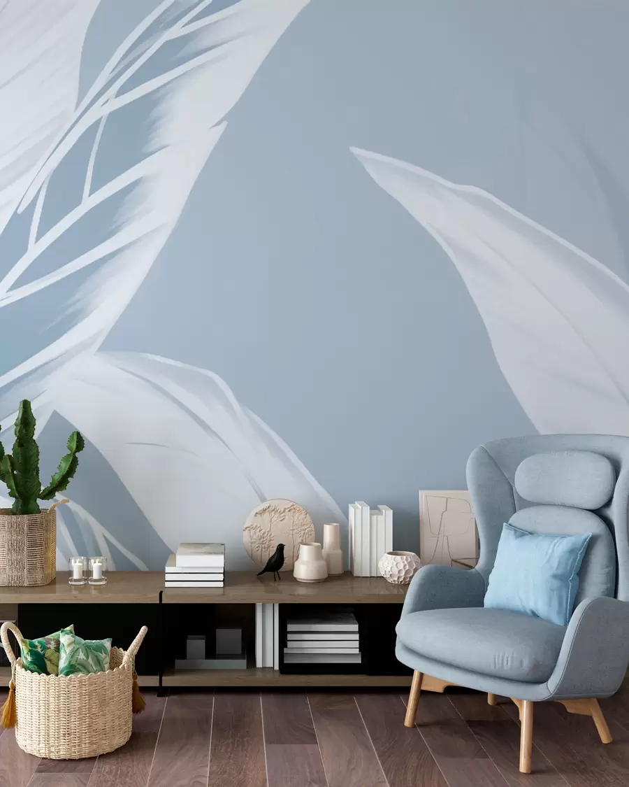 wall murals Long banana leaves w05681v1