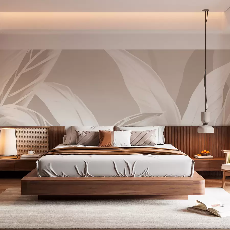 wall murals Long banana leaves w05681v2