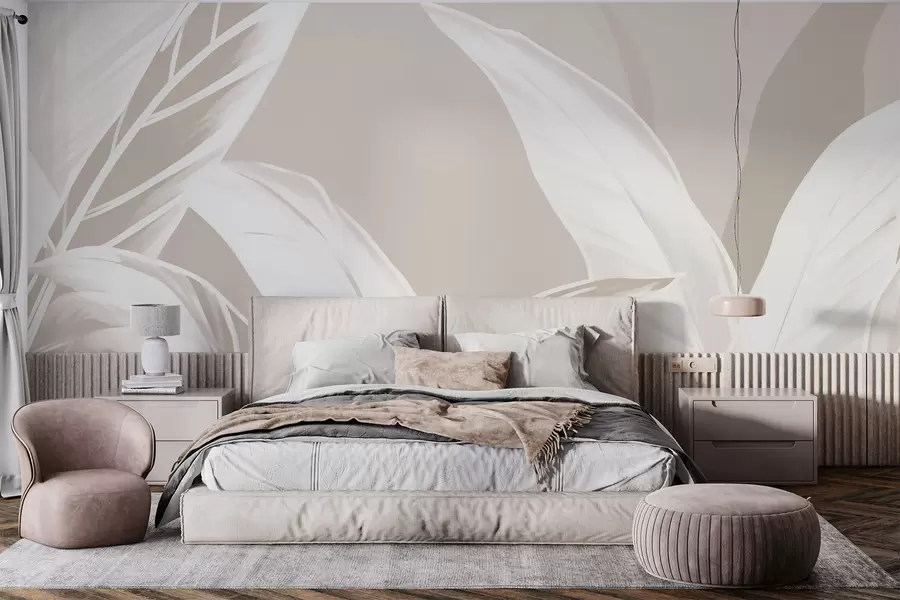 wall murals Long banana leaves w05681v2