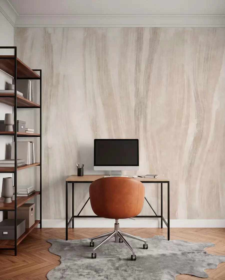 wall murals Light abstract texture with soft vertical transitions in creamy hues w05686