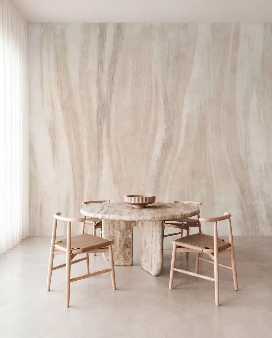 wall murals Light abstract texture with soft vertical transitions in creamy hues w05686
