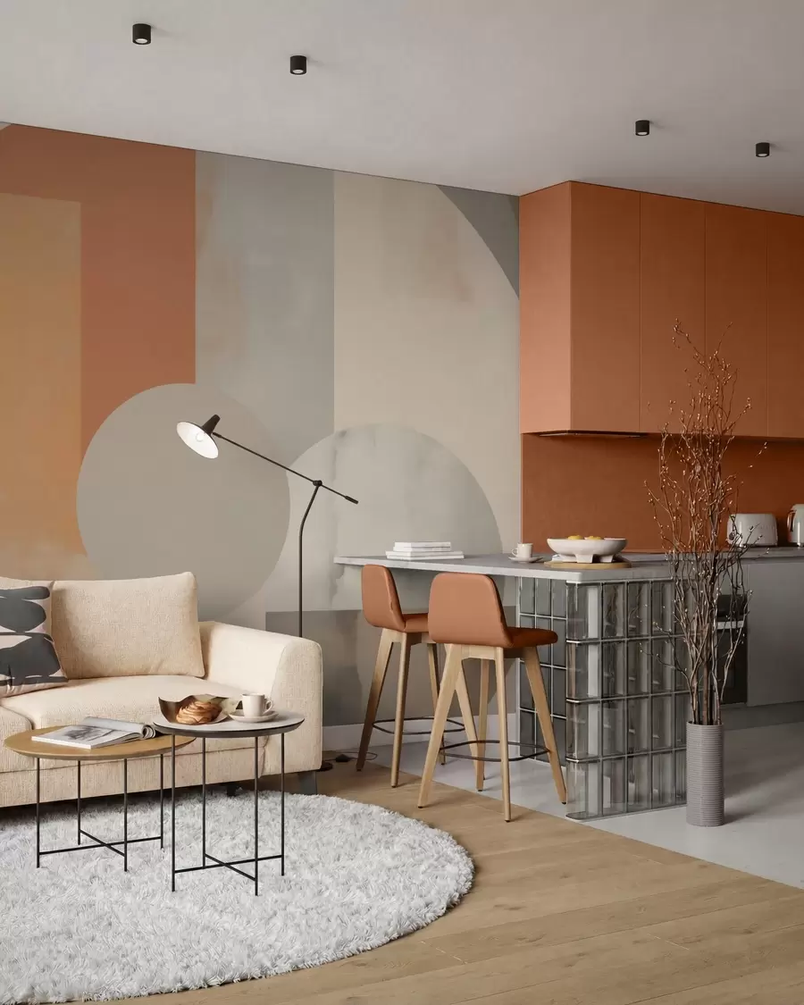 wall murals Geometric abstraction w05702