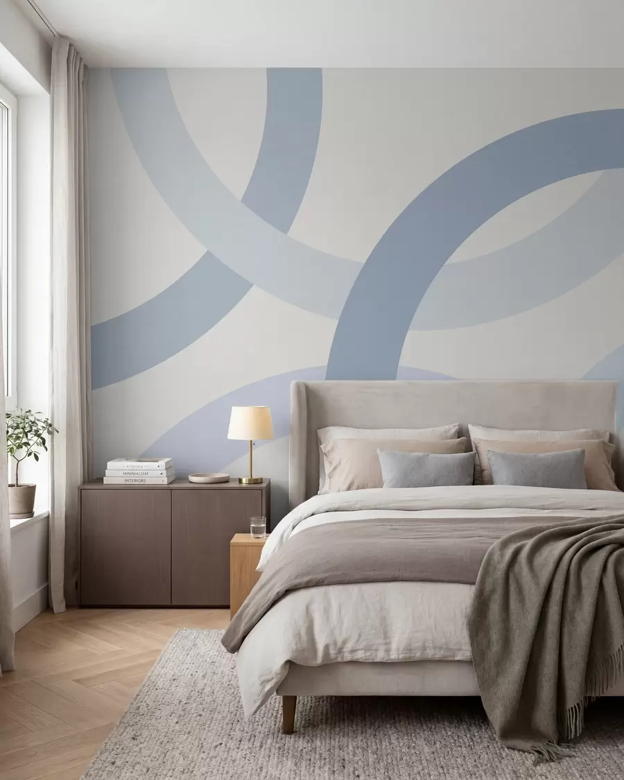 wall murals Abstraction with circles w05709v1