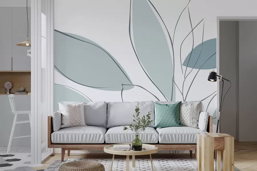wall murals Abstract leaves w05710v1