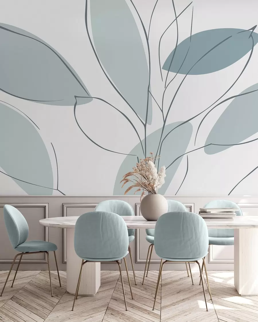 wall murals Abstract leaves w05710v1