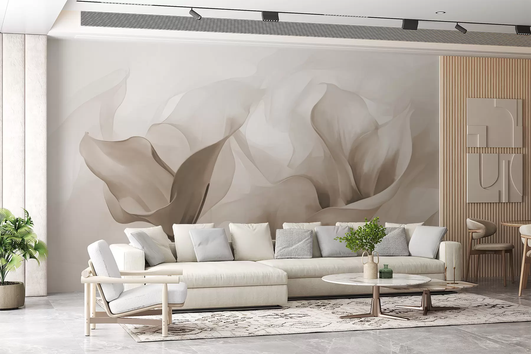 wall murals Fantasy flowers w05086