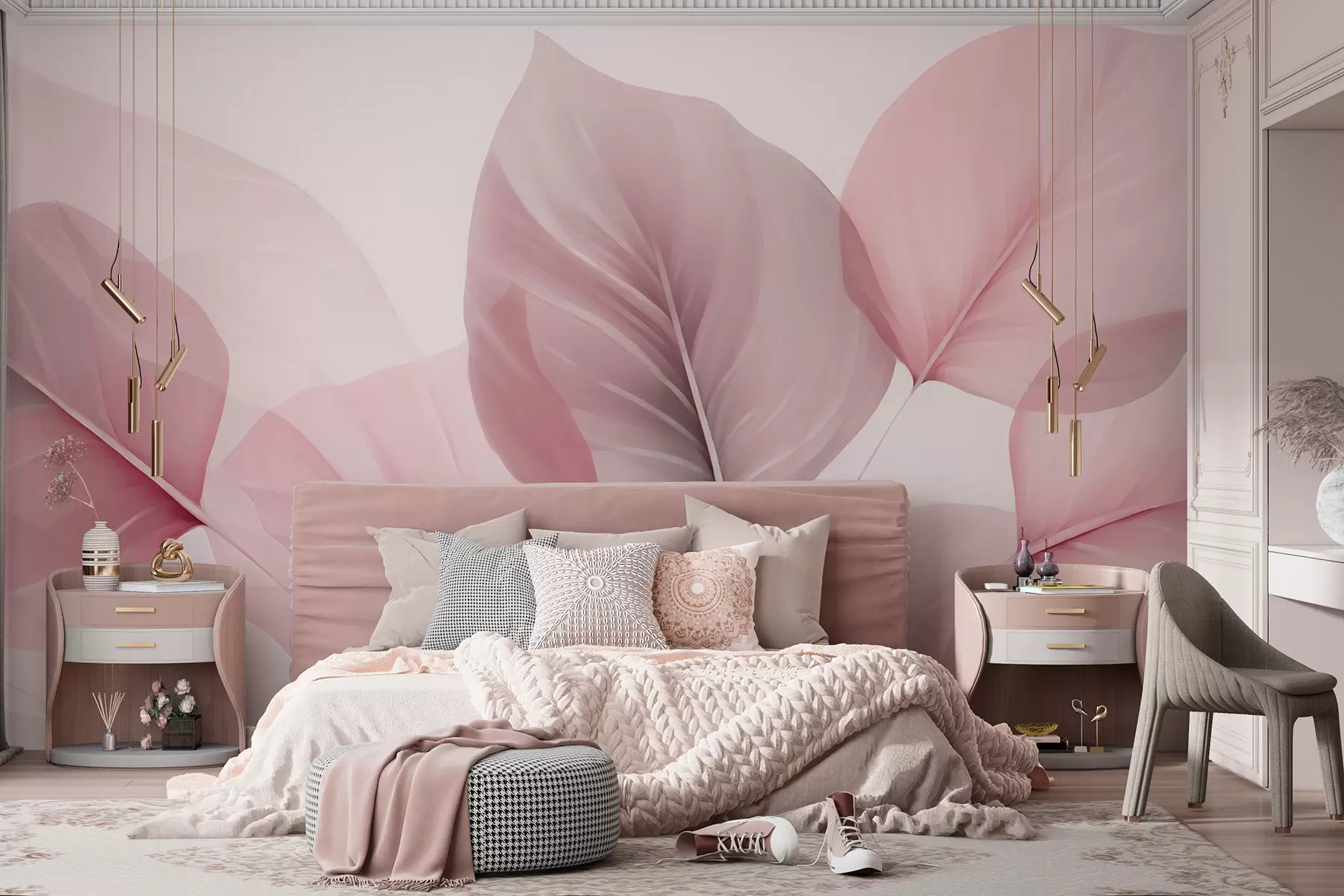 wall murals Leaf veins w05108v2