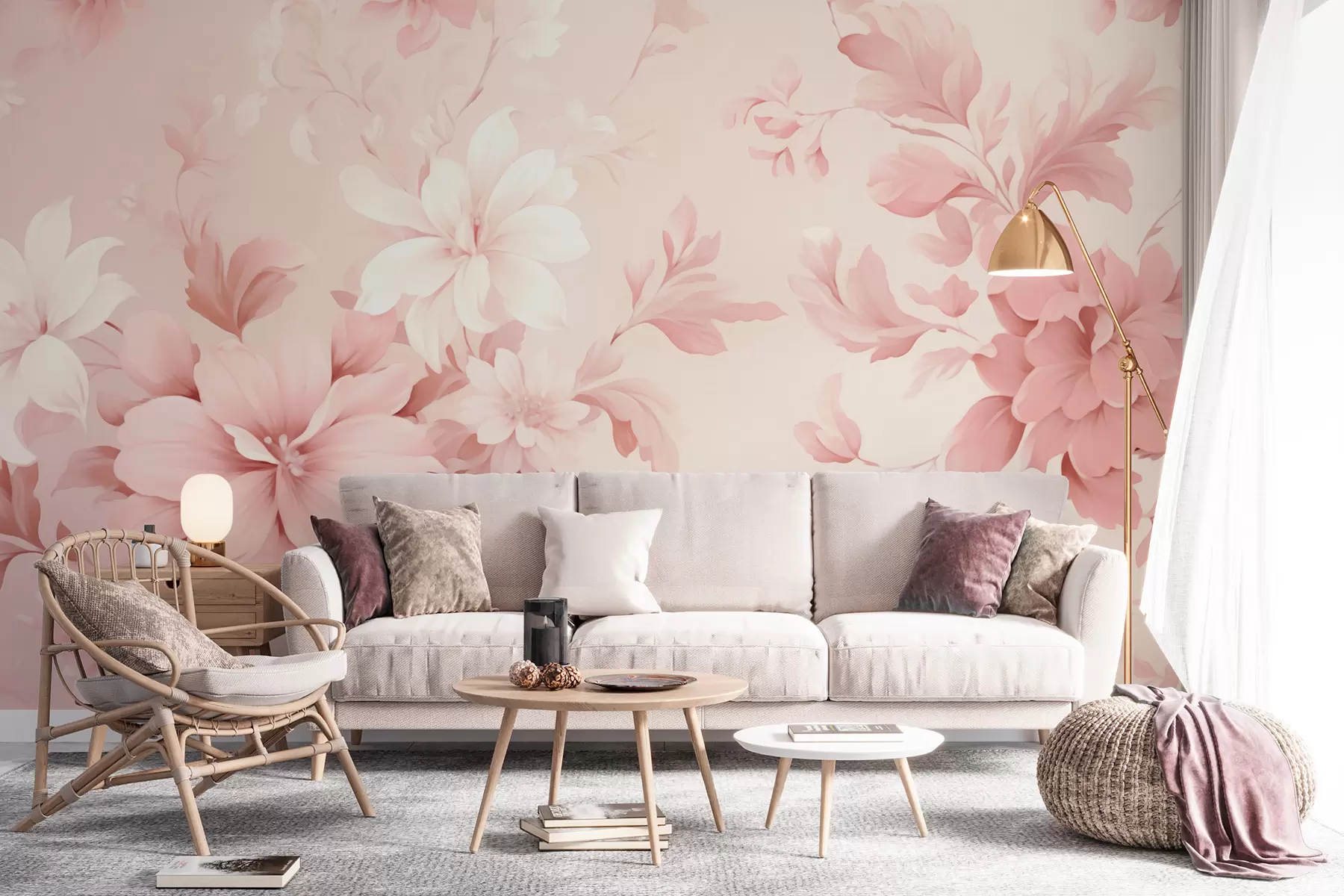 wall murals Classic flowers w05437