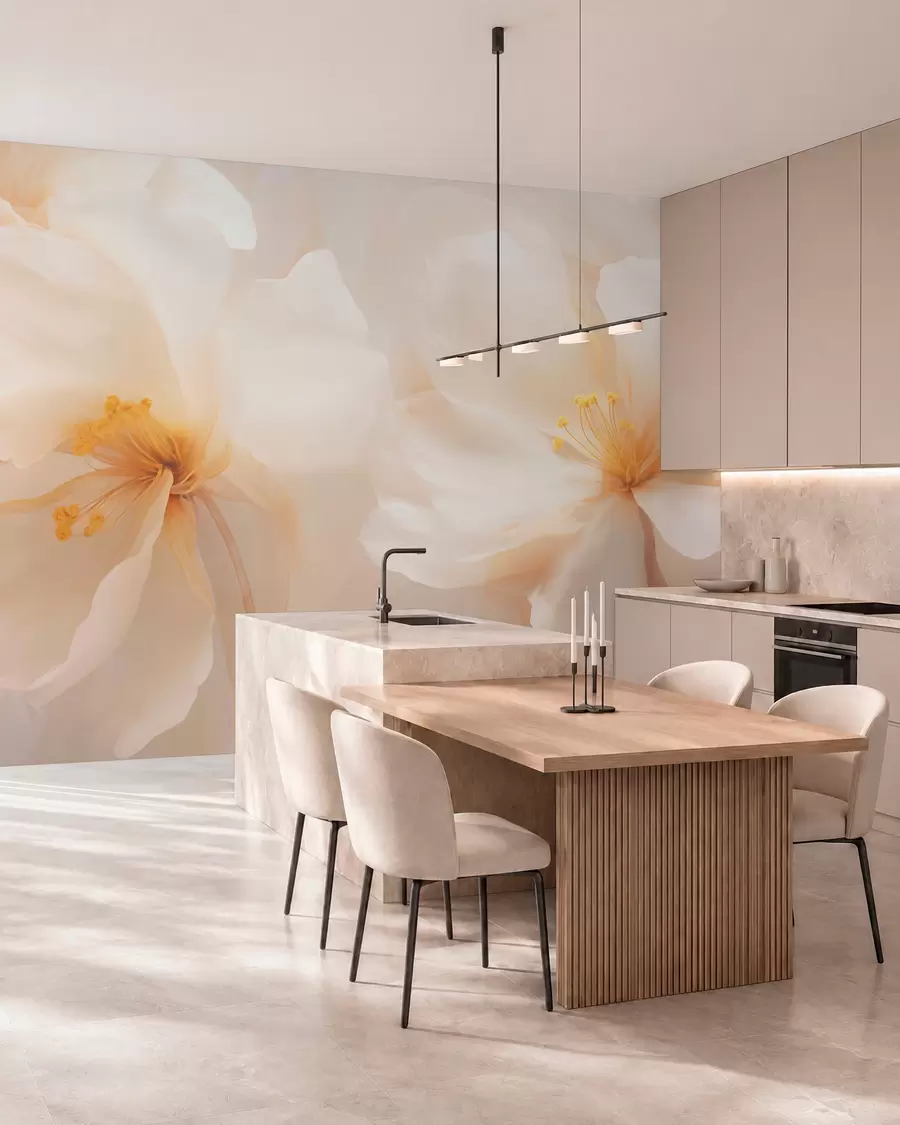 wall murals Large flowers w05615