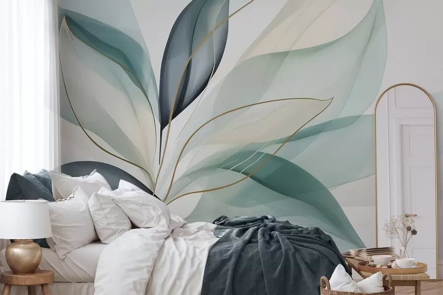 wall murals Abstract foliage w05706